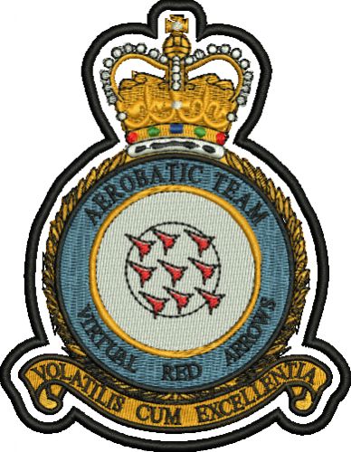 Red Arrows embroidered Badge